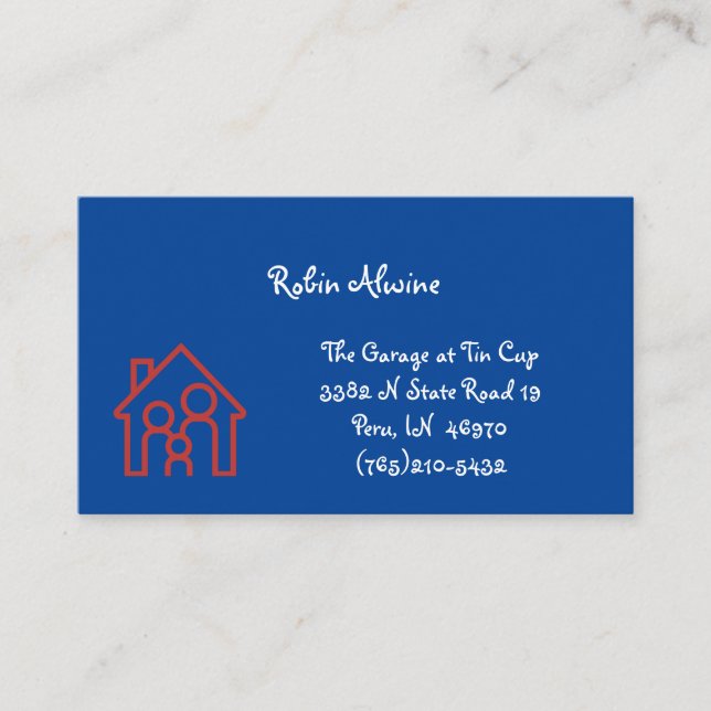 Patriotic Colors Custom Business Cards (Front)
