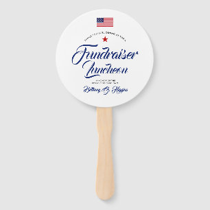 Patriotic Colors Themed Political Set of Fans