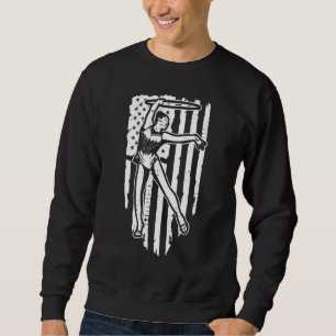 Patriotic Cool Vintage Gymnastics   Gymnast Sweatshirt