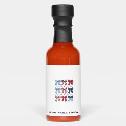 Patriotic Coquette Bows Vintage Vector Design_1 Hot Sauces