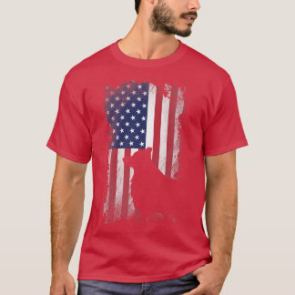 Patriotic Corgi American Flag Cool Dog Lover1249 T-Shirt