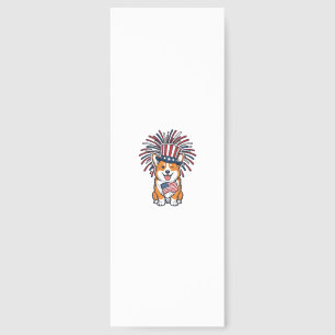 Patriotic Corgi Fireworks Dog Vector Design_1 Bookmarks