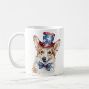 Patriotic Corgi Mug