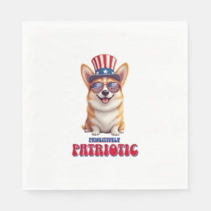 Patriotic Corgi - Pawsitively Patriotic Napkins