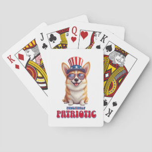 Patriotic Corgi - Pawsitively Patriotic Poker Cards