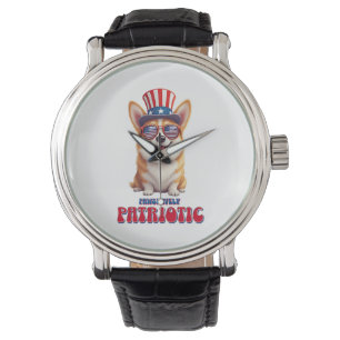 Patriotic Corgi - Pawsitively Patriotic Watch