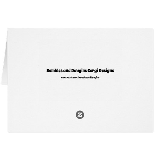 Patriotic Corgis blank card (Back Horizontal)