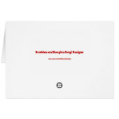 Patriotic Corgis July 4th card (Back Horizontal)