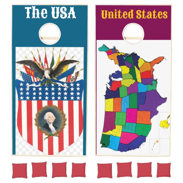 Patriotic Cornhole Set (Set)