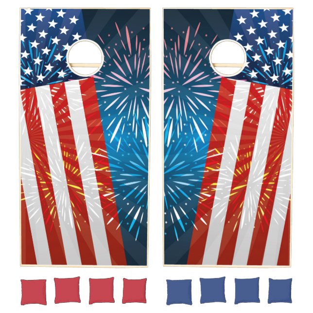 Patriotic Cornhole Set (Set)