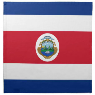 Patriotic Costa Rica Flag Cloth Napkin