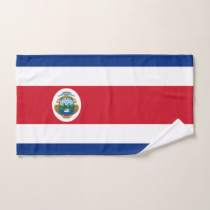 Patriotic Costa Rica Flag Hand Towel