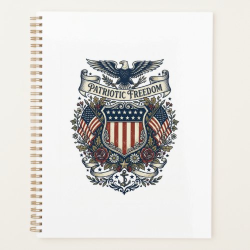 Patriotic Cottagecore America Vector Graphic Tee Planner