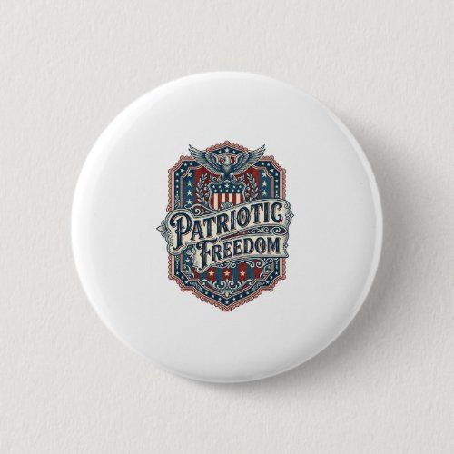 Patriotic Country Gospel Vector Graphic Tee Button