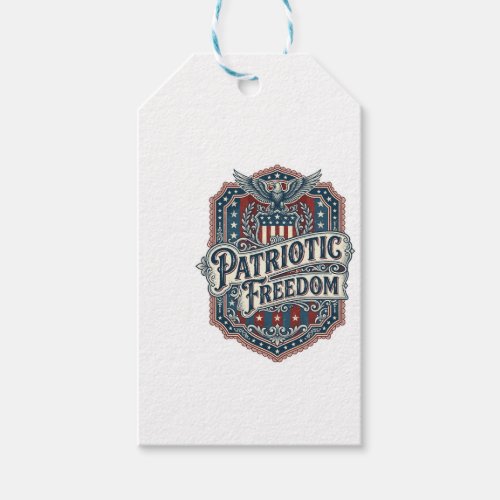 Patriotic Country Gospel Vector Graphic Tee Gift Tags