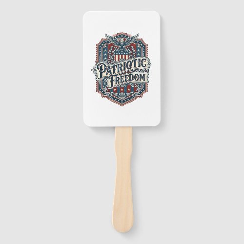 Patriotic Country Gospel Vector Graphic Tee Hand Fan