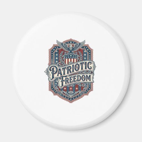 Patriotic Country Gospel Vector Graphic Tee Magnet