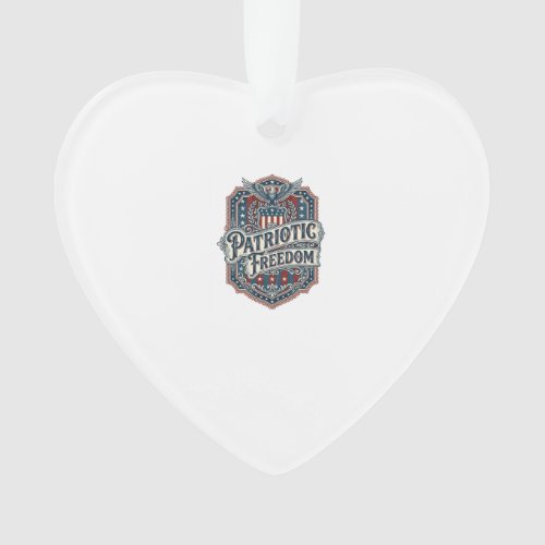 Patriotic Country Gospel Vector Graphic Tee Ornament