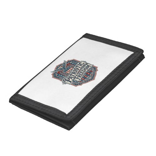 Patriotic Country Gospel Vector Graphic Tee Trifold Wallet