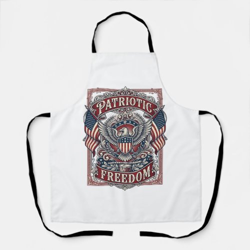 Patriotic County Parade Vector Graphic Tee_1 Apron