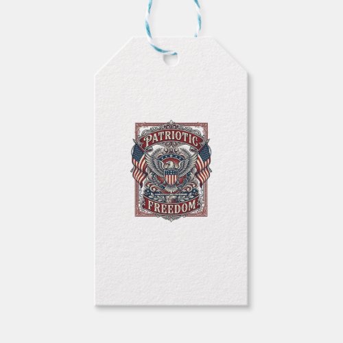 Patriotic County Parade Vector Graphic Tee_1 Gift Tags