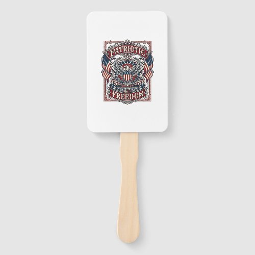 Patriotic County Parade Vector Graphic Tee_1 Hand Fan