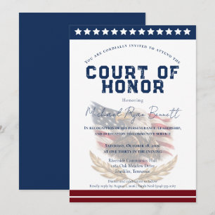 Patriotic Court of Honor Invitation