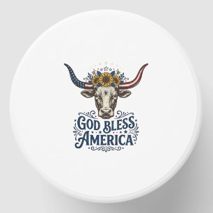 Patriotic Cow God Bless America Vintage Shirt Desi Mini Candle Favors