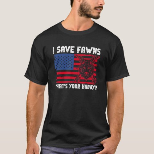 Patriotic Coyote Trapping USA And Coyote Slayer T_Shirt