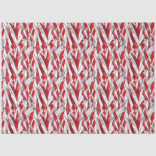 Patriotic Crimson Silver Weave Tissue Paper