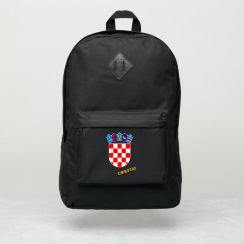 Patriotic Croatia  Croatian Coat of Arms  Flag Port Authority Backpack