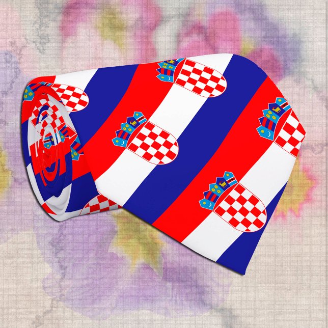 Patriotic Croatia Tie, fashion Croatian Flag Neck Tie (Creator Uploaded)