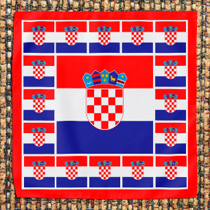 Patriotic Croatian Flag Bandana, fashion Croatia Bandana