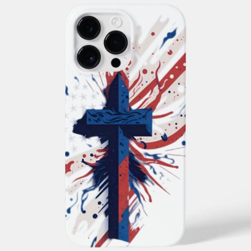 Patriotic Cross Case_Mate iPhone 14 Pro Max Case