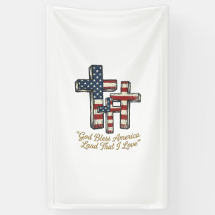 Patriotic Cross God Bless America Shirt Design_1 Banner