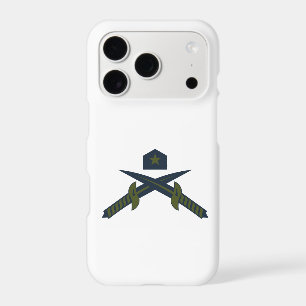 Patriotic Crossed Swords and Star Military iPhone 17 Pro Case