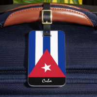 Patriotic Cuba Luggage Tags, Cuban Flag