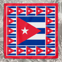Patriotic Cuban Flag Bandana, fashion Cuba