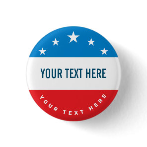 Patriotic Custom Election Campaign Button