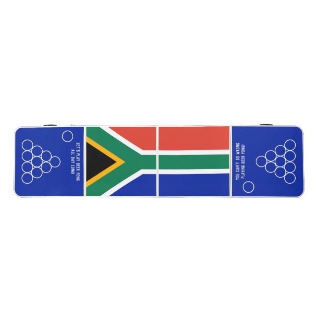 Patriotic Custom SOUTH AFRICA Beer Pong Table (Top)