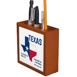Patriotic Custom TEXAS Desk Organizer