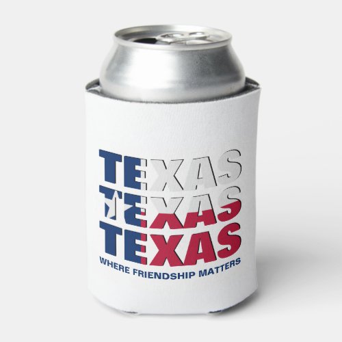 Patriotic Custom TEXAS FLAG Cooler