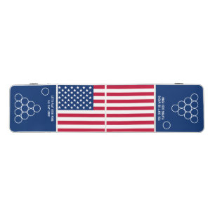 Patriotic Custom USA FLAG Beer Pong Table