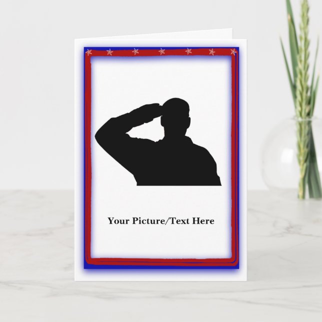 Patriotic Customizable Cutout Cards (Front)
