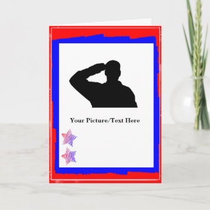 Patriotic Customizable Cutout Cards