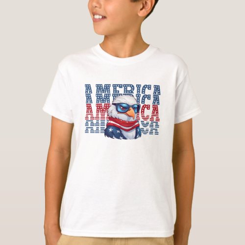 Patriotic Cute Baby Eagle T_Shirt