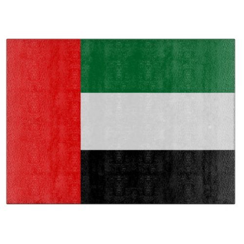 Patriotic cutting board with Flag of UAE