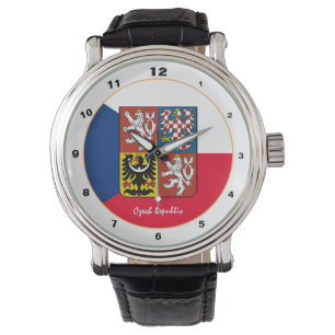 Patriotic Czech Flag watch, Czech Republic Fashion Watch