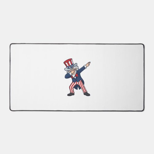 Patriotic Dabbing Gentleman Vintage Vector Design_ Desk Mat