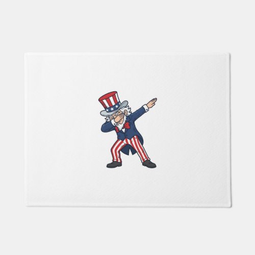 Patriotic Dabbing Gentleman Vintage Vector Design_ Doormat